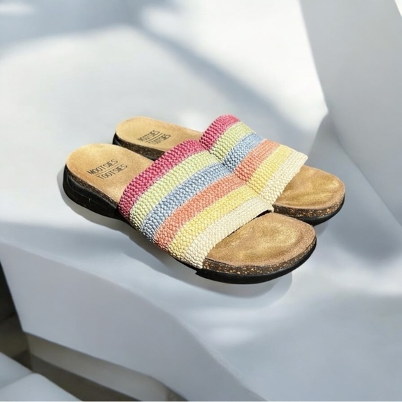 🌻Y2K Mootsie Tootsie Colorful "Moemiliak" Slide Sandals Size 7.5 - Picture 6 of 8